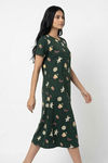Zivame Farm Lore Knit Cotton Mid Length Nightdress - Pine Grove — thumbnail 4
